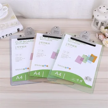 

A4 Solid Paperwork File Folder Transparent Document Plastic Clipboard Holder Vertical Type School With Tick Mark Stationery