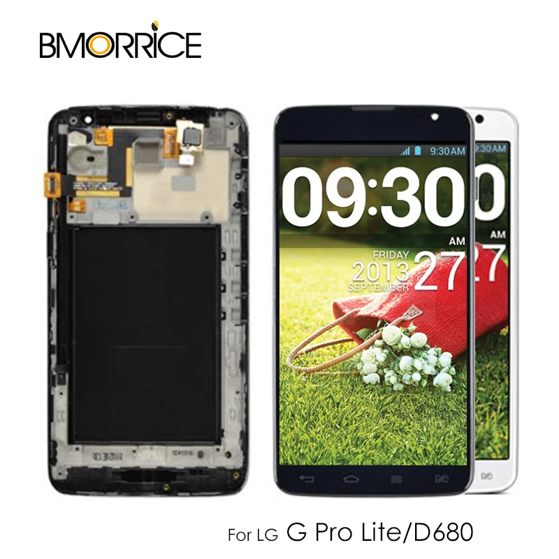 

For LG G Pro Lite D685 D686 LCD Display Touch Screen Digitizer Panel Glass Assembly With Dual Sim Frame