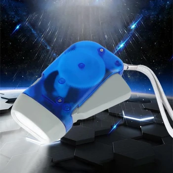 

New 3 LED Hand Pressing Dynamo Crank Power Wind Up Flashlight Torch Light Hand Press Crank Camping Lamp Light for outdoor home