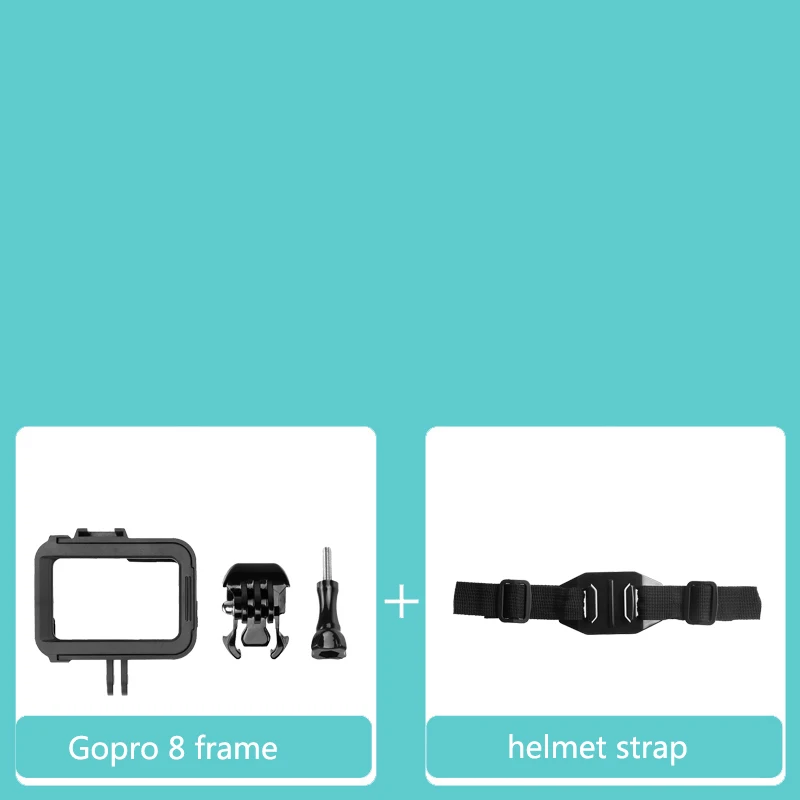 Для Gopro hero 8 Protecive чехол пластиковая рамка держатель набор для Gopro hero 8 black Action Camer аксессуары - Цвет: option 6