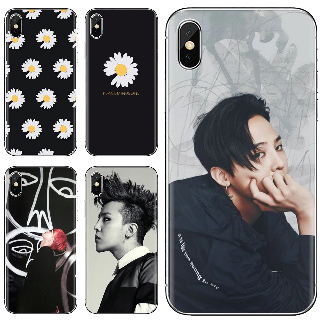G DRAGON BIGBANG GD peace minusone Soft Shell Case For Samsung Galaxy A10  A40 A50 A70 A3 A5 A7 A9 A8 A6 Plus 2018 2015 2016 2017|Phone Case & Covers|  - AliExpress