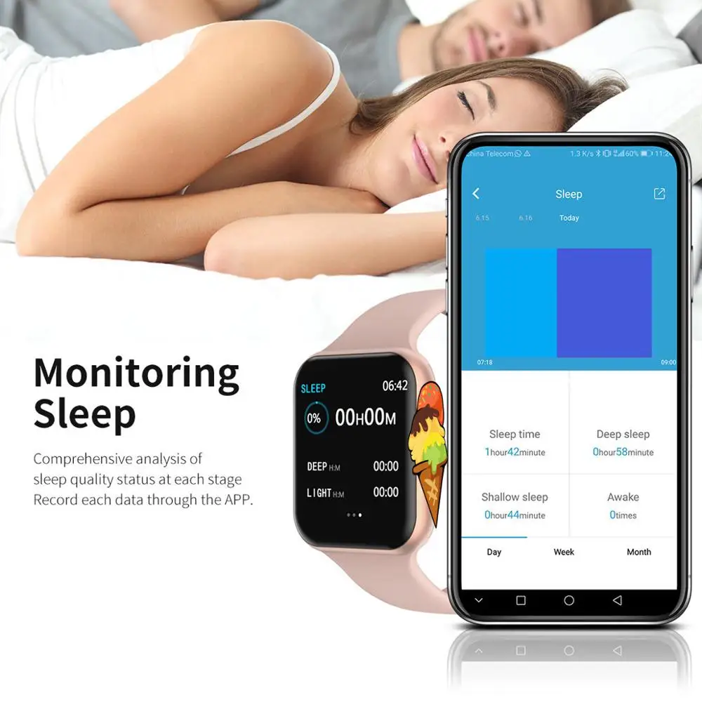 Najtaniej SmartWatch iwo 11 lite (niska wersja) seria 5 tętno wodoodporny inteligentny zegarek dla Apple IPhone Xiaomi PK T80 P70 P80 Q9 B57