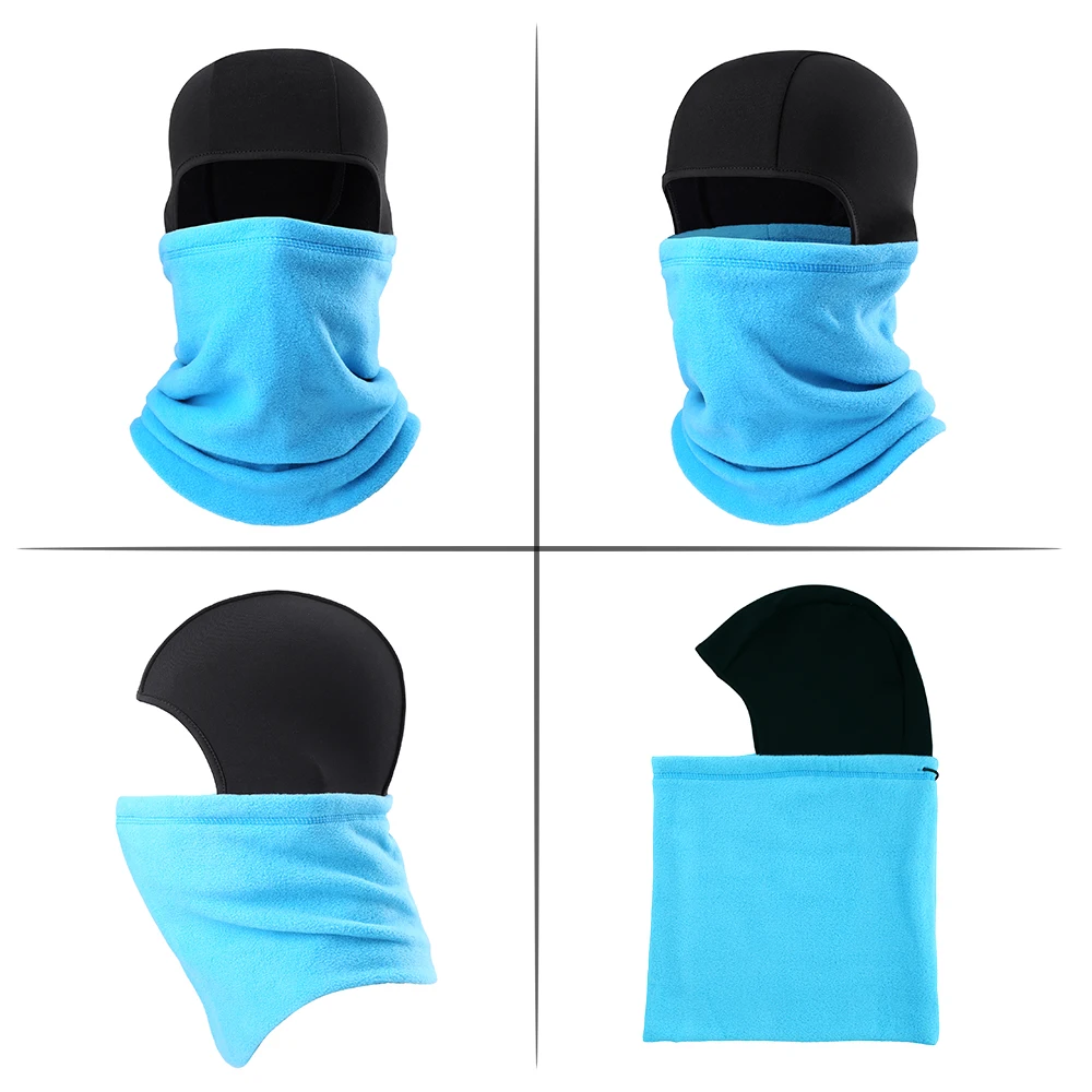 Winter Polar Fleece Thermal Beanies Balaclava Full Face Mask Skullies Cap Warmer Tactical Military Cap Ski Hat Helmet Liner Men