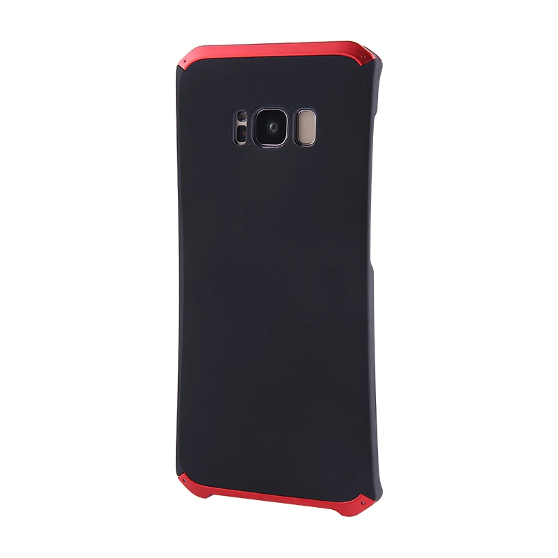 Black red Для samsung s8 чехол Роскошный элемент телефонные чехлы с дизайнерским алюминием и ПК чехол для samsung s7 s8 plus чехол - Цвет: Black red