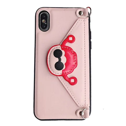 God of wealth ремешок Кроссбоди кошелек чехол для телефона для iPhone 7 8 6S Plus XS MAX XR X кожаный Слот для карт с плечевым ремнем - Цвет: only case