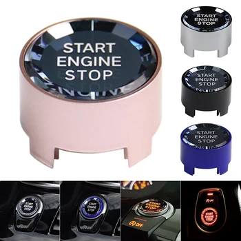 

Car Start Engine Button Cover Crystal Style One-Key Start Stop Switch Button Cover Decor for BMW X3 X4 X5 X6 2012-2019