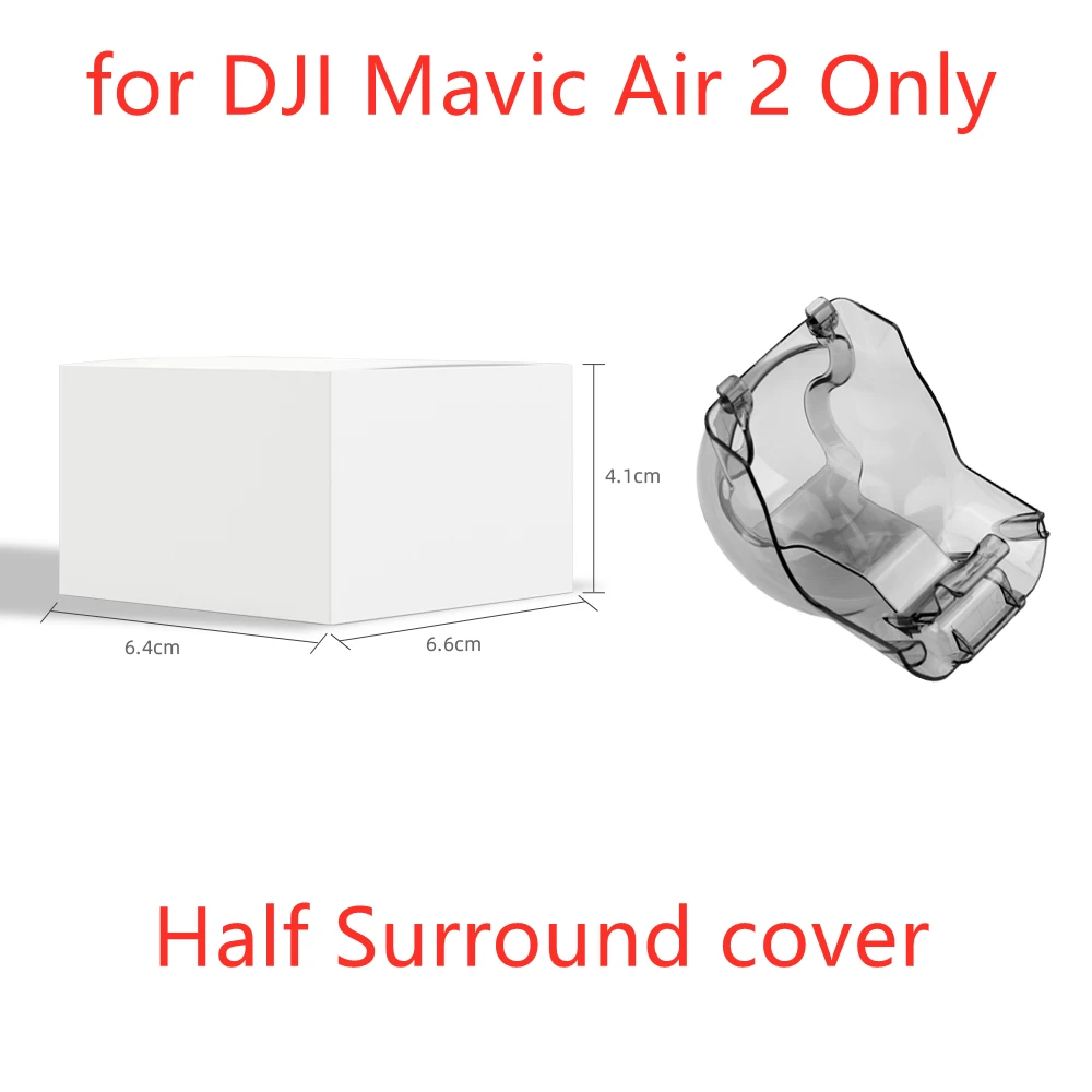 Protection Cardan Et Objectif Pour DJI Mavic Pro - Capot Anti-poussière Et Verrou De Transport (plastique Transparent)