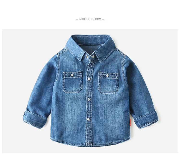 Children's Denim Shirt Long-sleeved Spring and Autumn Baby Boys Shirt Fashion Kids Shirts Clothing BC911 Children's Denim Shirt Long-sleeved Spring and Autumn Baby Boys Shirt Fashion Kids Shirts Clothing BC911