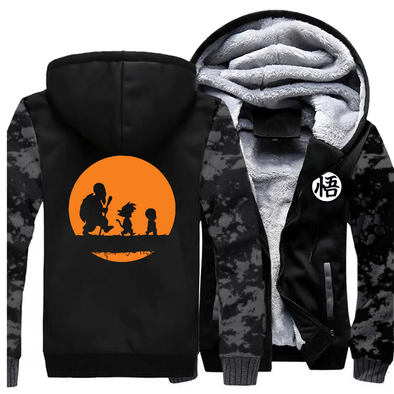 Забавные мужские s Япония аниме-Толстовка Dragon Ball Friends Camo Толстовка мужская хип хоп Уличная Осенняя флисовая повседневная спортивная одежда больших размеров