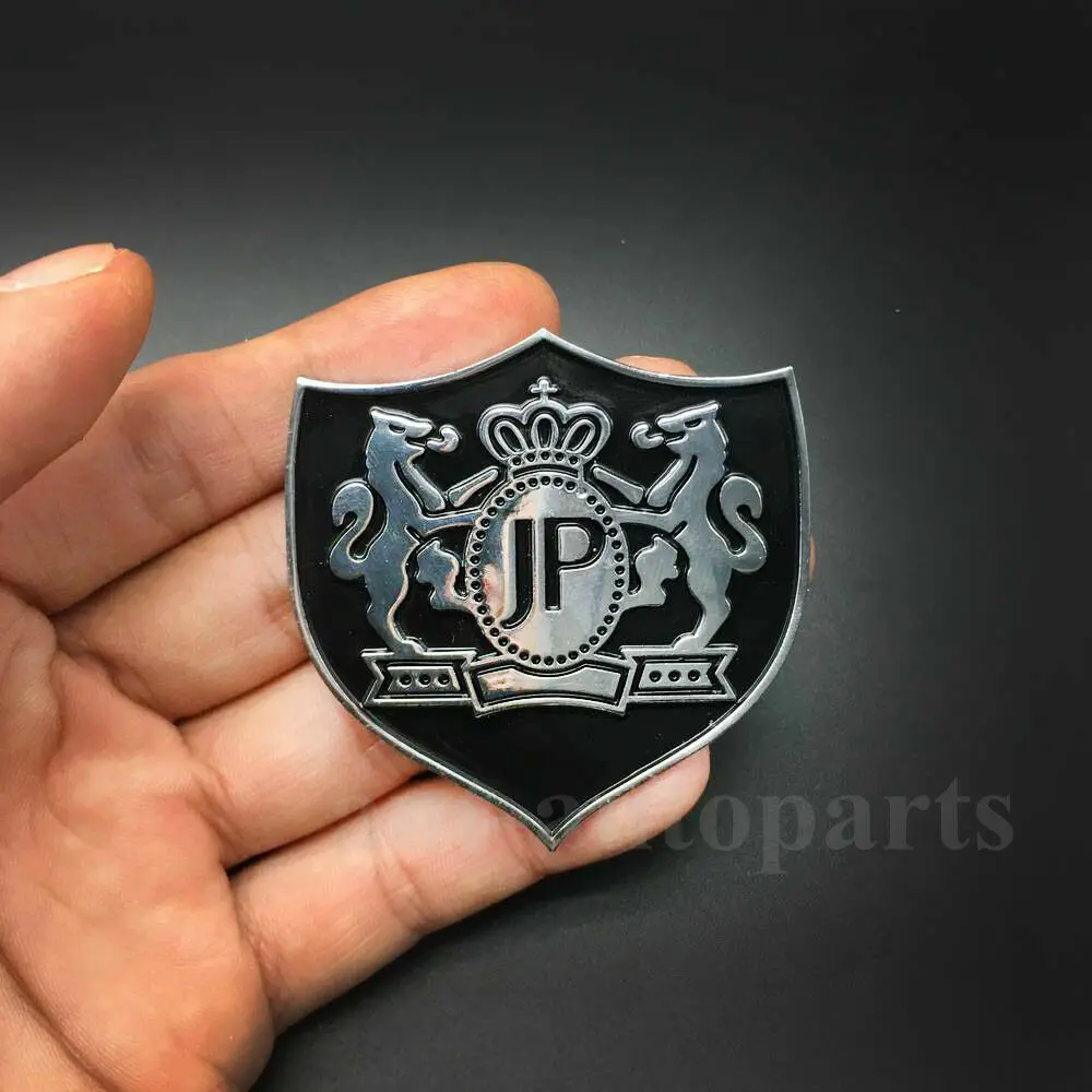 

Metal JUNCTION PRODUCE JP Luxury VIP Car Trunk Side Emblem Decal Sticker Badge