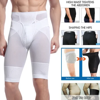 

Menâ€˜s Nylon Breathable Body Shaper Shorts Be-In-Shape Waist Trainer High Waist Slimming Control Panties Compression Underwear