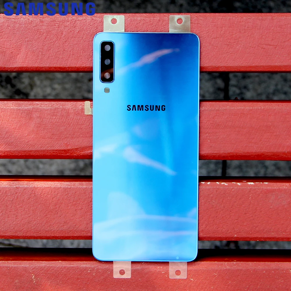 Оригинальный Samsung Корпус задняя крышка чехол для SAMSUNG Галактики A7 2018 версия SM A730x