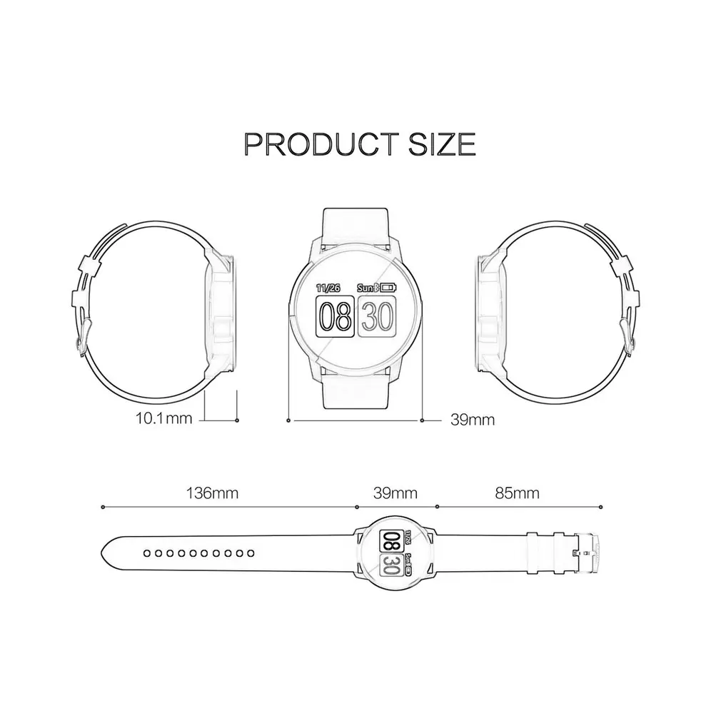 OUKITEL W1 Смарт часы, водонепроницаемый IP67, мониторинг сердечного ритма, кровяное давление кислород, Bluetooth, анти-потеря спортивные часы