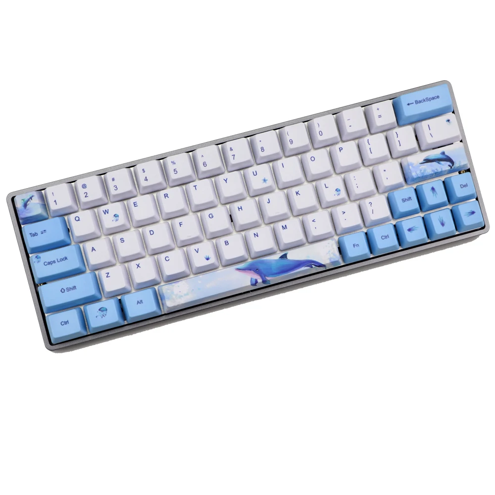 Набор ключей с Китом 60% PBT OEM колпачки для GH60 RK61/ALT61/Annie/покерных GK61 GK64 dz60|Клавиатуры|