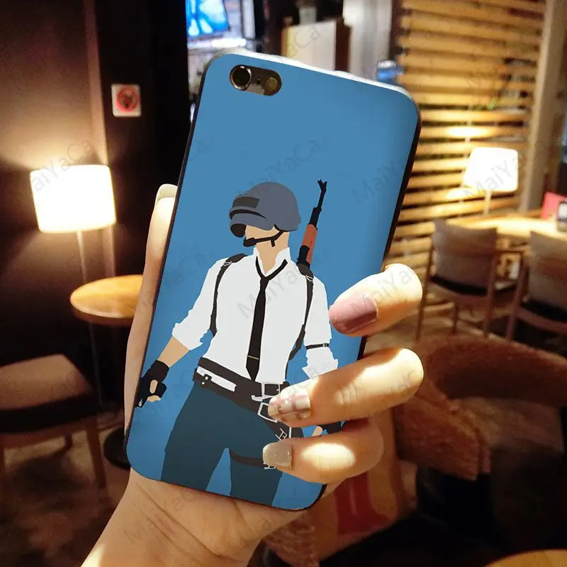 MaiYaCa pubg Черный силиконовый мягкий ТПУ чехол для телефона для iPhone 8 7 6 6S Plus XS XR XS MAX 10 5 5S SE 11pro max чехол Coque funda