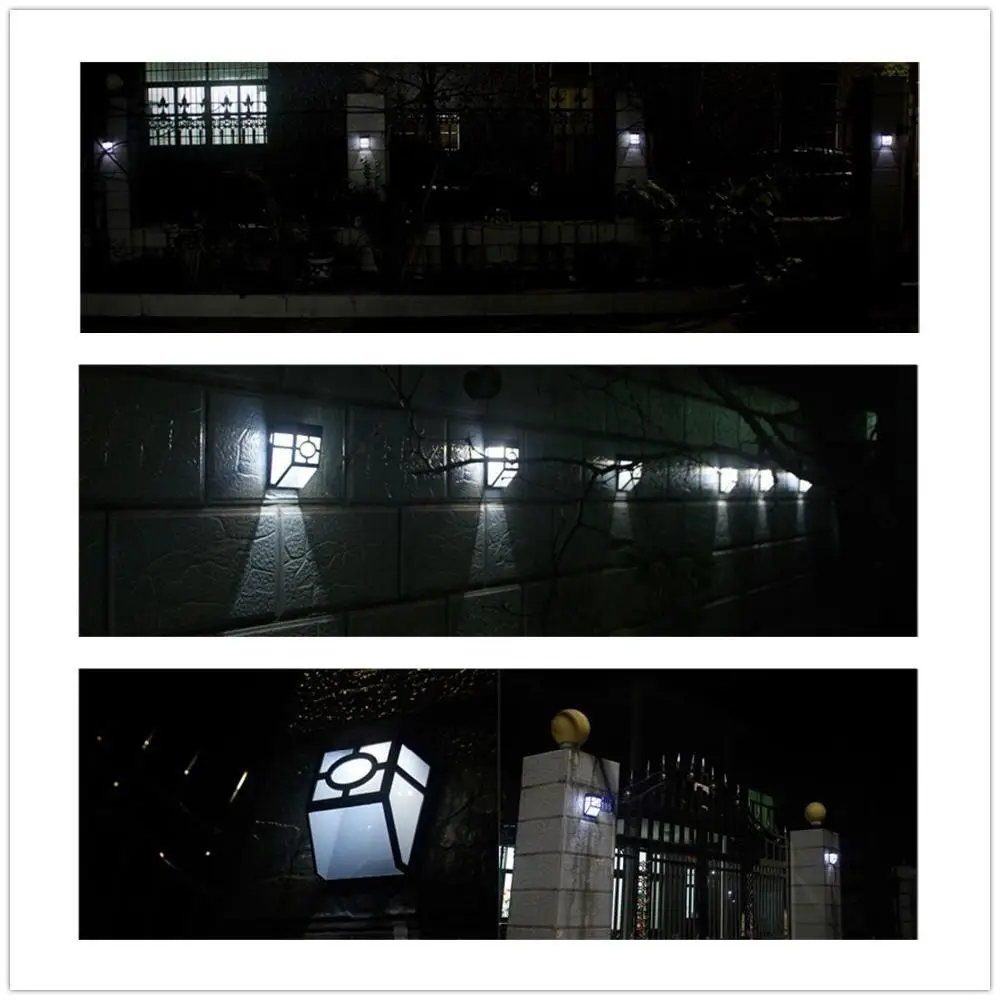 Светодиодный солнечный уличный садовый светильник, водонепроницаемый настенный светильник, солнечный светильник, садовый светильник, светодиодный уличный светильник, Ночной светильник, украшение