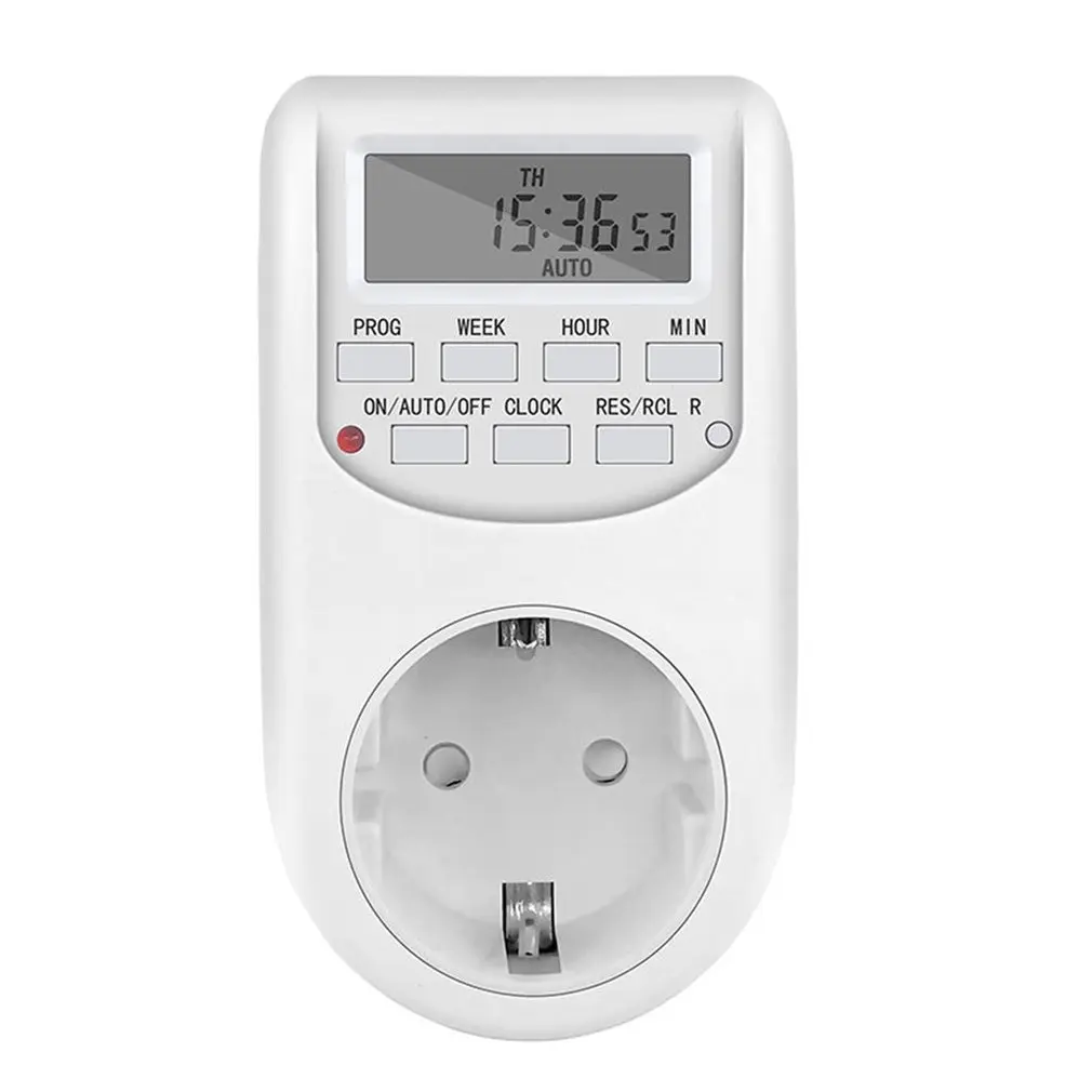 

Weekly Programmable Digital Smart Timer Time Switch Outlet Plug Timing Socket EU Plug For Mobile Phone Battery Car