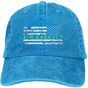 

Men Women Air Assault Baseball Cap Denim Dad Hat Trucker's Cap