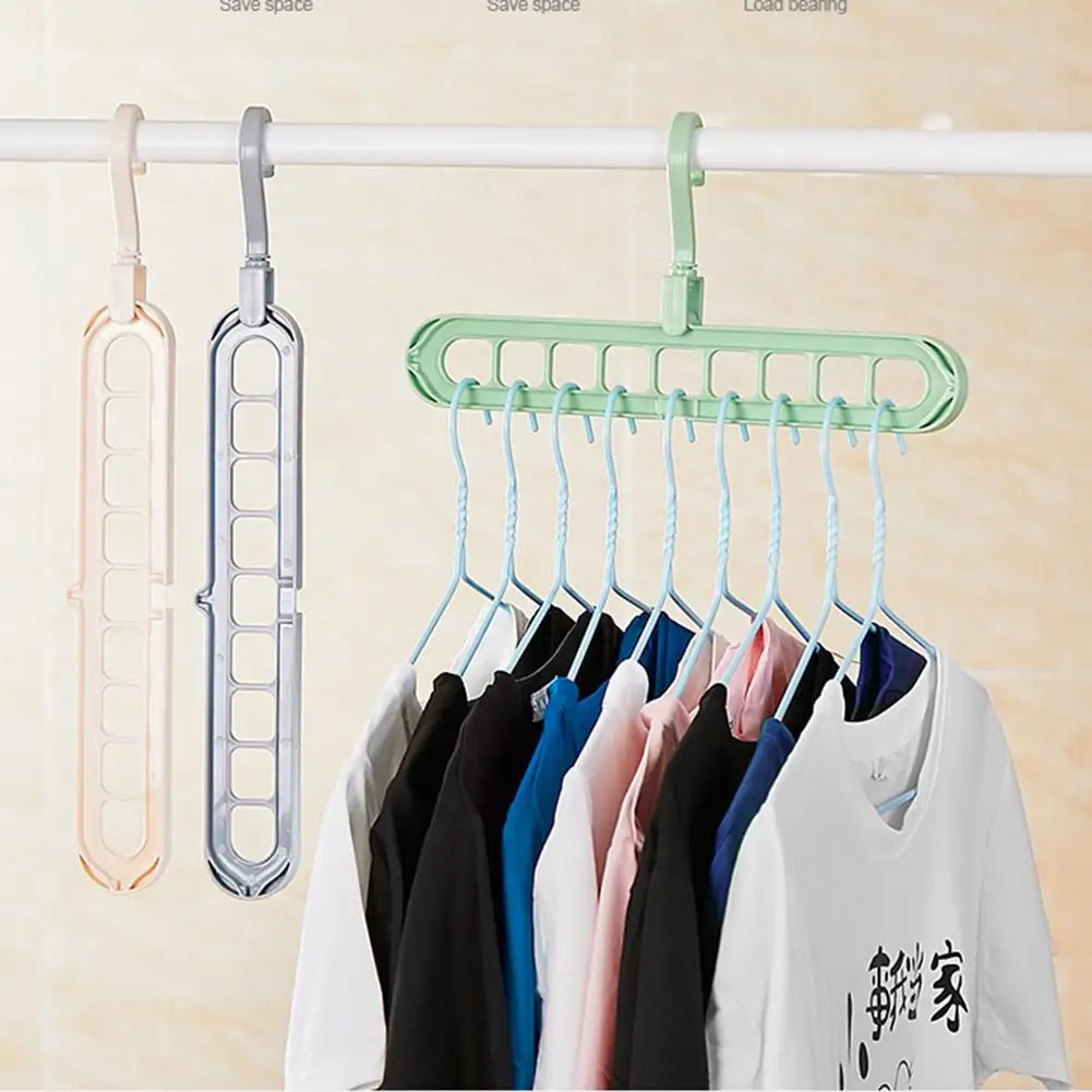 

Magic 9 Support Circle Clothes Hanger Racks Clothes Drying Rack Multifunction Plastic Clothes Hangers Home Storage Hangers