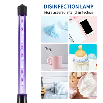 

Handheld UV Germicidal Lamp Portable USB UV Sterilizer Ultraviolet Sterilization Disinfection Lamp Household Mites Light