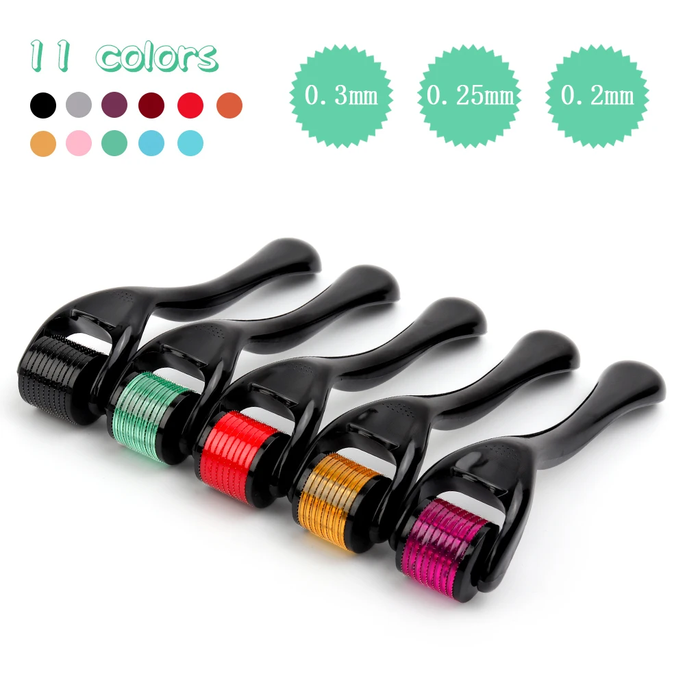 540 Derma Roller Pure Microneedling 0.2/0.25/0.3mm Needles Length Titanium Dermoroller Microniddle Roller for Face Skincare Tool 540 Derma Roller Pure Microneedling 0.2/0.25/0.3mm Needles Length Titanium Dermoroller Microniddle Roller for Face Skincare Tool