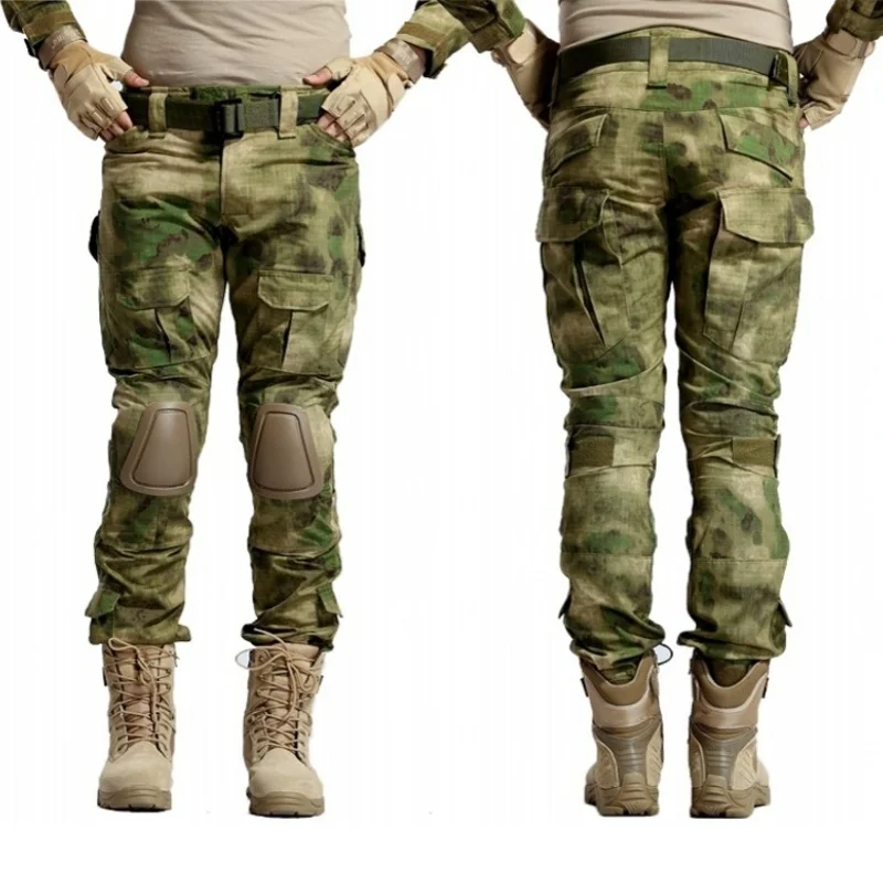 Military Army Camo Tactical Pants Knee 