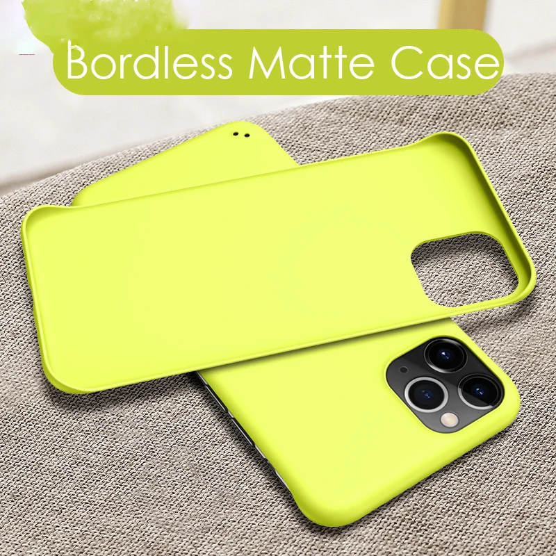 Тонкий жесткий Бескаркасный чехол из поликарбоната для телефона Etui iPhone 11 Pro Max X XR
