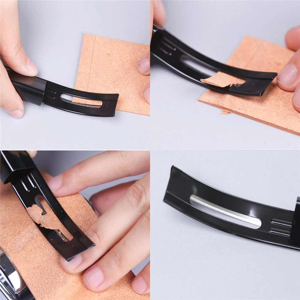 Стальной безопасный скотч для филировки кожи ремесло лезвие нож + 3 лезвия DIY швы