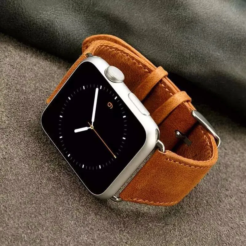 Sale Wristband-Strap Apple Watch Genuine-Leather-Band 40mm Series 42mm for 38mm 44mm 2-1 6-5 dV5nGl3L8