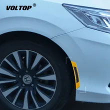 4 шт. углеродное волокно анти-столкновения полосы автомобильные Предупреждение украшения Универсальные Двери боковое колесо брови столкновения