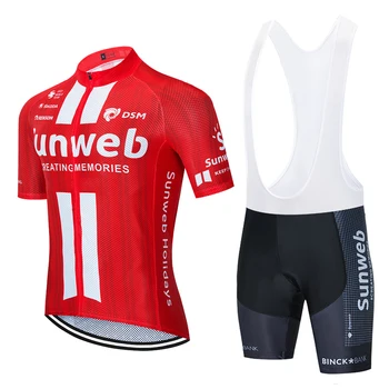 

2020 RED SUNWEB pro Cycling wear Bike jersey Quick Dry Bicycle clothing mens summer team Cycling Jerseys 20D bike shorts set