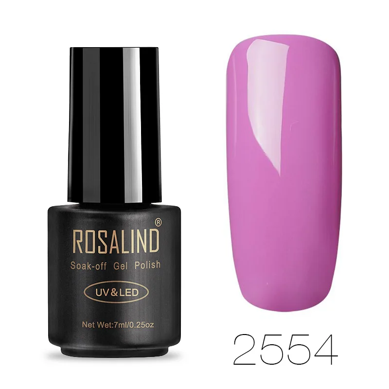 2554 ROSALIND Гель-лак для ногтей гибридные Лаки замочить от геля для ногтей Полуперманентная гелевая основа верхнее покрытие лак для ногтей для маникюра - Цвет: 2554