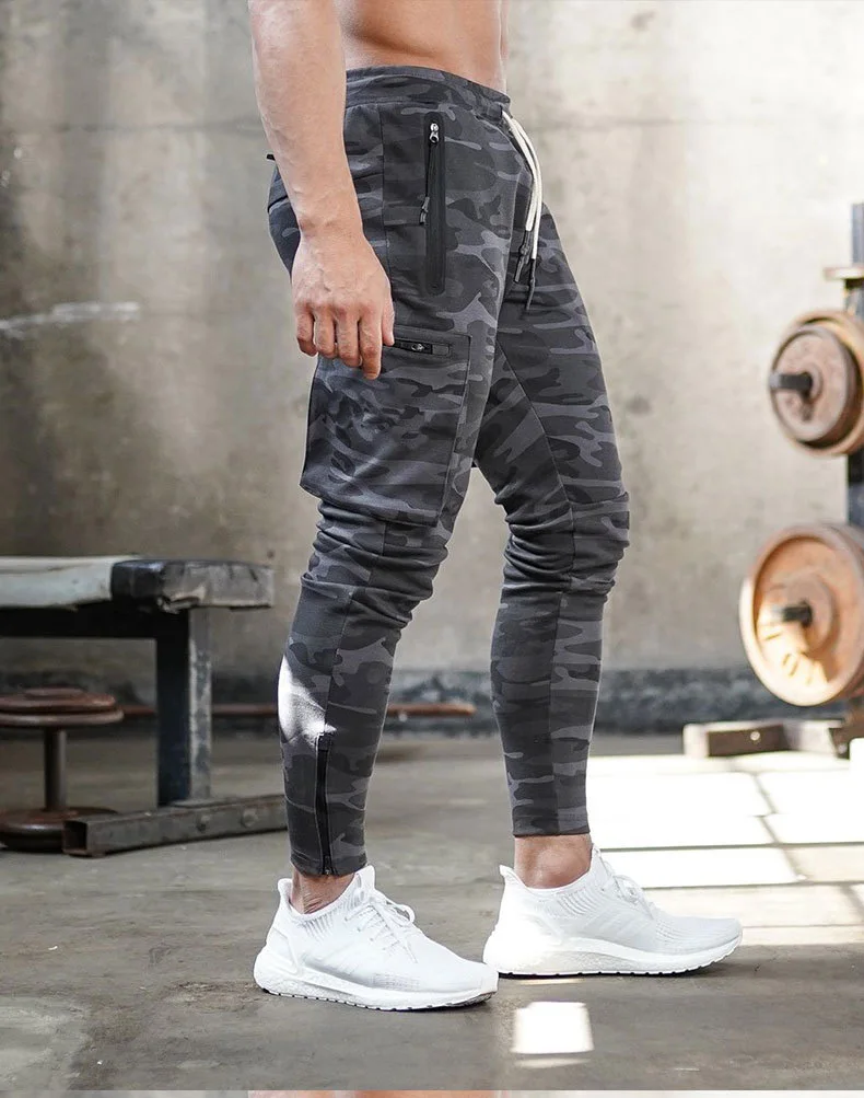 Jogging Men's 2021 Street Pants Multi-Zipper Pocket Muscle Men's Pants Sports Pants Sportswear Men's Cotton Casual Pants best joggers for men