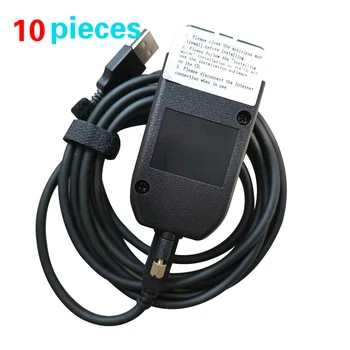 

10 pieces 19.6 English Car Obd2 16pin Diagnostic Cable for Kline and CAN BUS Support Till 2018 Car ATMEGA162+16V8+FT232RQ