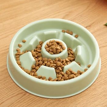 

Pet Plastic Slow Feeder Dog Cats Anti Slide Maze Bowl For Healthy Diet To Avoid Choking Small pet Accessories