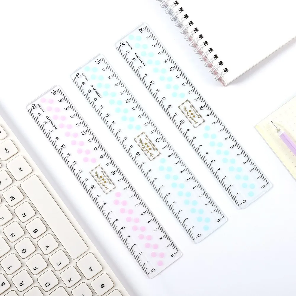 1pcコクヨクッキーシリーズ15センチメートルセンチメートル透明アクリル定規シンプルな正方形の定規かわいい文具用品かわいいアクセサリー Aliexpress オフィス用品 学用品