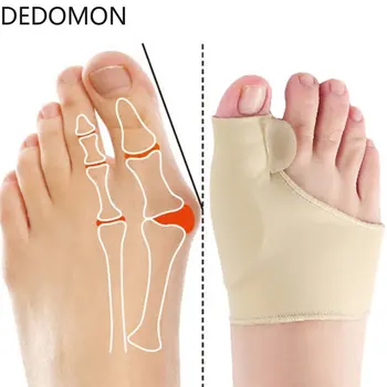 

2PCS Comfortable Soft Bunion Protector Toe Straightener Silicone Toe Separator Corrector Thumb Feet Care Adjuster hallux valgus
