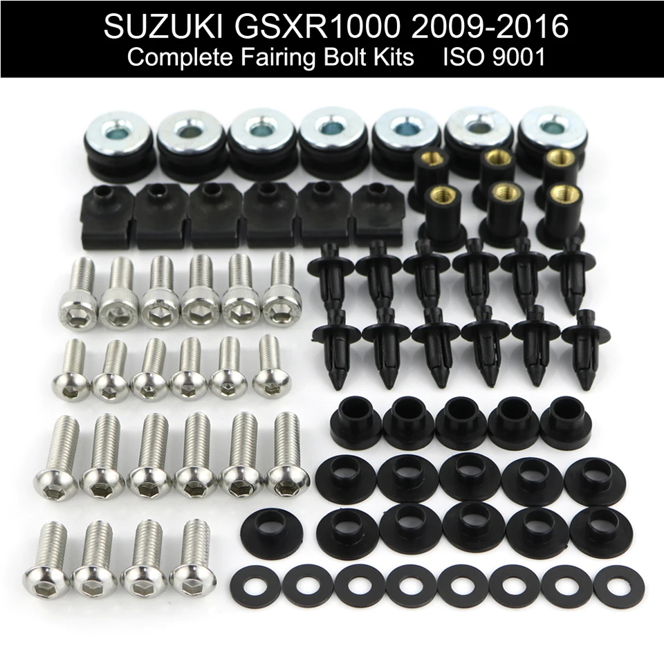 Complete Fairing Bolt Kit For Suzuki GSX-R1000 2001-2002 Motorcycle - Replacement Screws Set - View #9
