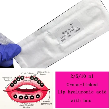 

lips hyaluronic acid with box Cross-linked for hyaluron pen