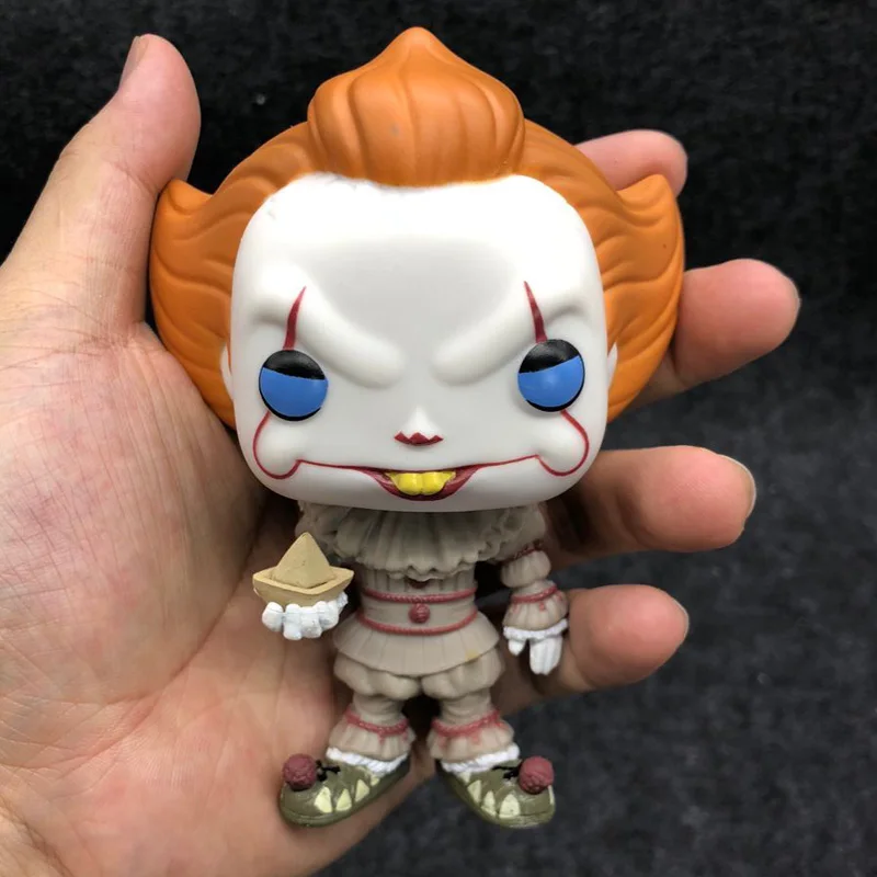 Funko Pop фильм Стивен Кинг это джокер, клоун персонаж PENNYWISE Виниловая фигурка кукол модель игрушки - Цвет: 472 no package
