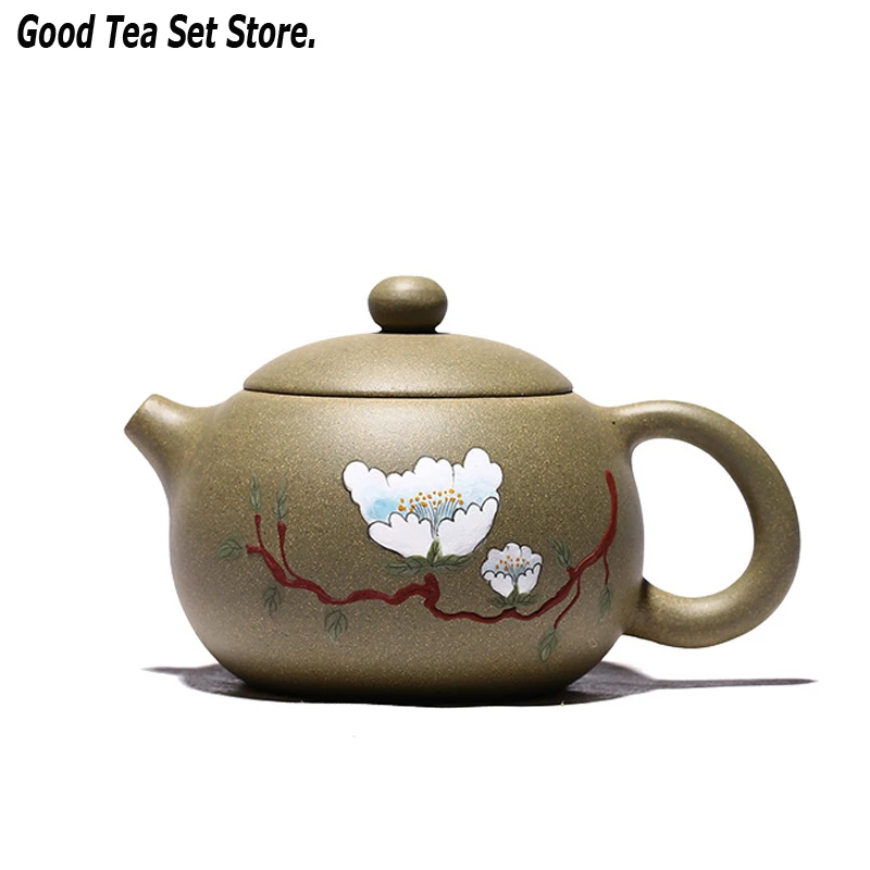 240ML Yixing Teapot Purple Clay Xishi Pot Hand Painted Flowers Kettle 8oz Zisha Tea Hole Filter Set Teaset Birthday Gift | Дом и сад