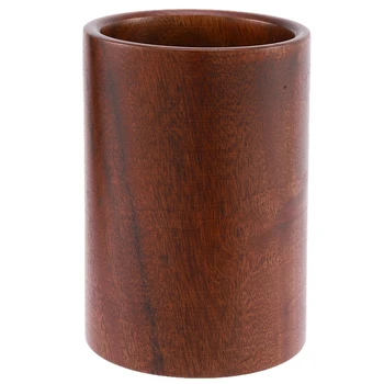 

Utensil Holder, Wooden Kitchen Cooking Utensils Holder for Spoons ,Spatulas, Countertop Dining Table Desk, 3.4 x 3.4 x 5 Inch