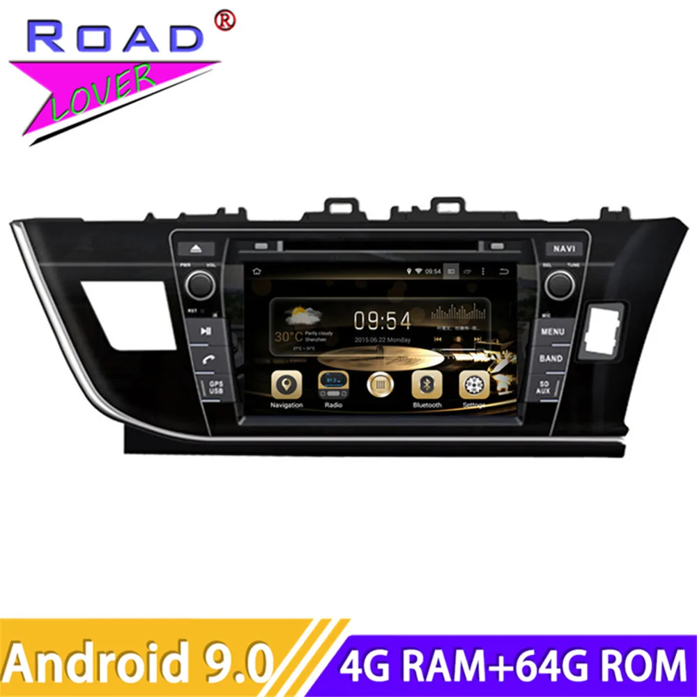 Roadlover Android 9 0 автомобильный DVD Автомобильный плеер радио для Toyota Corolla 2013-RHD Стерео GPS