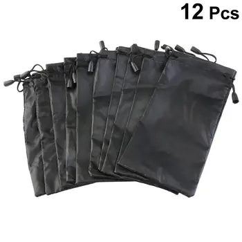 

12 Pcs Storage Bag Waterproof Sunglasses Bag Jewelry Pouch Gift Pouch Organizer Bag Office Storag for Sports Camping Travel