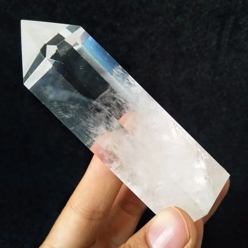 Натуральный прозрачный кварцевый Кристал острый feng shui камень Исцеление кристаллические палочки энергия чакры - Цвет: D32   159g    93mm