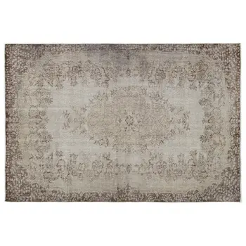 

Handmade Gray Vintage Overdyed Turkish Area Rug 177x262 Cm-5'10''X8'7''