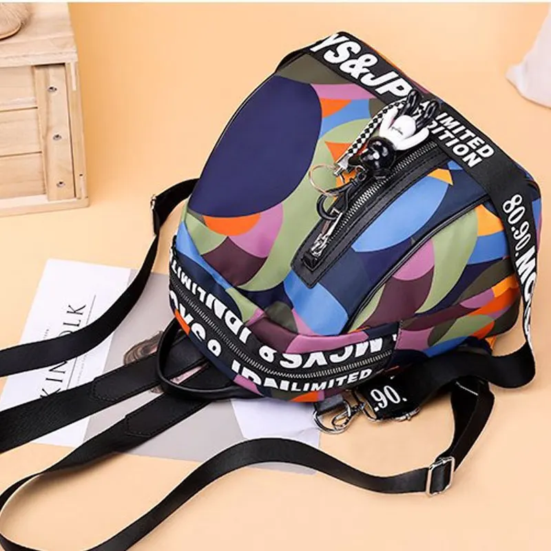 Oxford Cloth Women's Bag Fashion Camouflage Schoolbag Young Students'Travel Bag Single Shoulder Bag Women's Large Capacity Bag