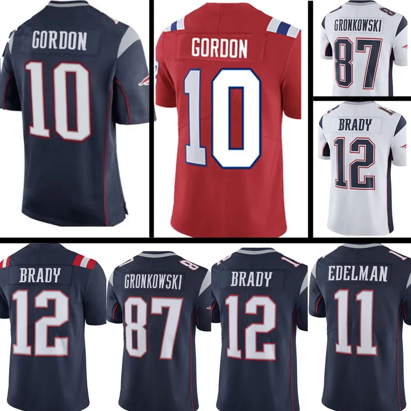 11 Julian Edelman Джерси 10 Josh Gordon 12 Tom Brady Mens 87 Rob Gronkowski 14 coks 92 Harrison майки