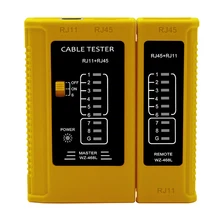 Профессиональный тестер кабеля RJ45 lan тестер сетевого кабеля RJ45 RJ11 RJ12 CAT5 CAT6 UTP тестер кабеля LAN Сетевой Инструмент