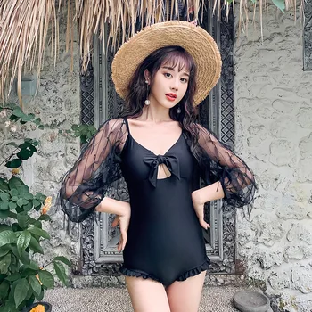 

One-Piece Swimsuits Swiming Suit Women Piece Swimsuit One Suits New 2020 Sexy Solid Cotton Sierra Surfer Rash Guards Mayo Girl